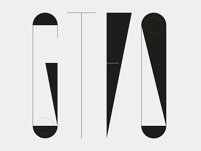 Gtfo Type angelosbotsis construction custom firm geometry greece minimal modern type typography visuals