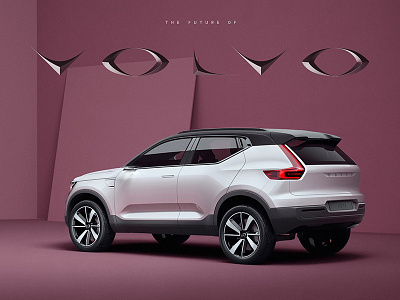 Volvo design designer digital graphicdesign lettering minimalism modern photoshop type typography volvo volvocars