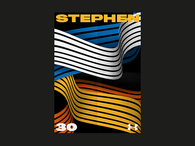 Stephen basketball chanmpion design illustrator modern nba poster stephen stephencurry underarmour warriors