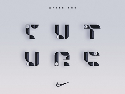 Write the Future angelosbotsis art design graphicdesgn greece nike nike running type typeart typography visuals