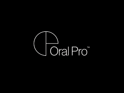 Oral Pro angelosbotsis branding design greece logo logotype logotype black white creative logotypedesign oralpro visual artist