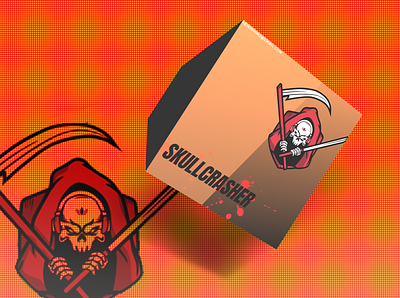 Skullcrasher (Gaming Logo) gamer gamerguy games gaming gaming logo gaminglogo graphicdesign illustrator logo logodesign psd skull skull art skull logo