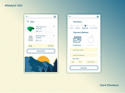 #Daily UI 002 - Card Checkout