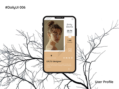 #Daily UI 006 -User Profile