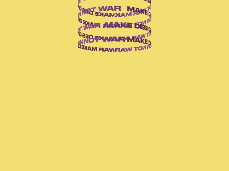 Make Design Not War (After Effects animation) after effects aftereffects animated animation design gift motion motion design motion graphics typographic typography