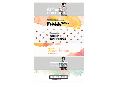 Spring Banners Sneak 31 bits gotham watercolor