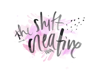 Shift Creative Logo Options handlettering watercolor