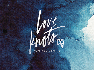 Indigo + handlettering handlettering indigo logo watercolor