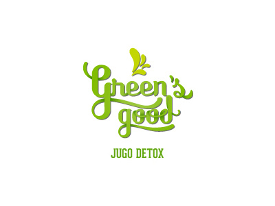 Green´s good Detox Juice branding detox fit healthy id juice logo logotype type typography vegetables