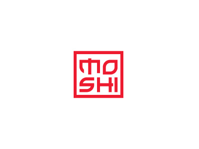 Moshi Restaurant Logo branding cartagena colombia id japanese logo logotype oriental style sushi type typography