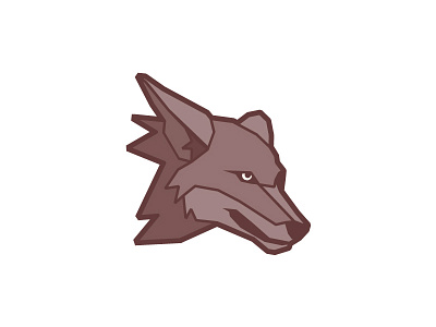 Coyote acme animal coyote icon logo vector