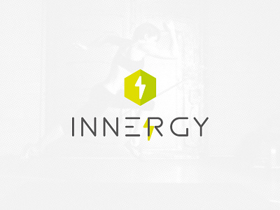 Innergy athletic branding design fit fitness logo logotype sport branding type typography vector woman brand