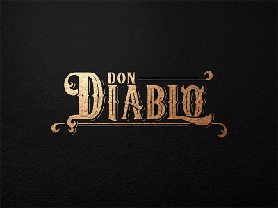 Don Diablo bar bistro branding cocktail design handmade id illustration liquor logo logotype restaurant typography vector vectors