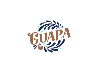 GUAPA RESTAURANT branding design handmade id illustration logo logotype restaurant type typography vector