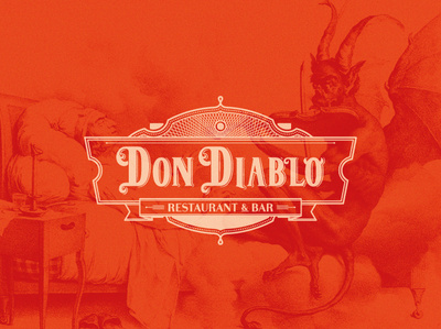 Don Diablo branding cocktail design id illustration liquor logo logotype restaurant type typography vector vectors
