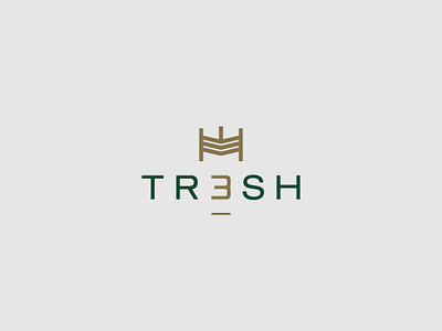 Tresh Logo Proposal branding concept crown crown logo design h logo handmade icon id illustration lettering logo logotype type typography vector