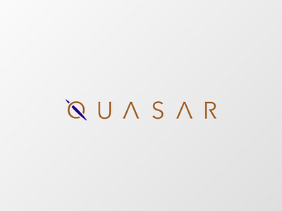 Quasar Logo accessories branding elegant font elegant logo energy galaxy jewel jewelry jewels light logo logotype magic necklace outerspace quasar rings space type vector