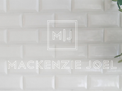 Mackenzie Joel icon logo monogram outline stroke