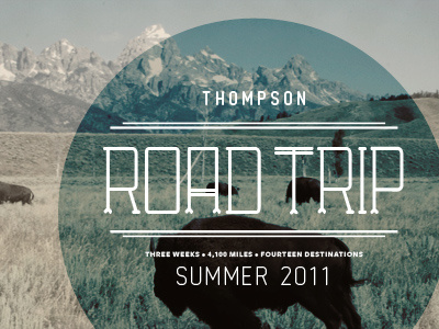 Road Trip typography