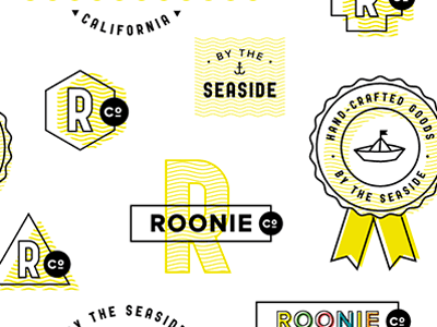 roonie co. crest logo monogram seal seals