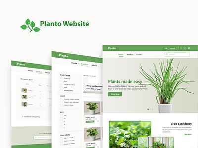 Planto Website design e commerce design ecommerce website ecommerce website design landing page plant planto plants website ui ui ux design ui web ui web design ui website uidesign uiux web