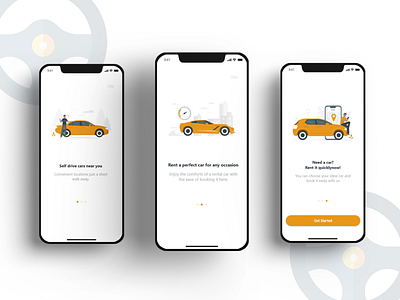 Onboarding of car rental app app car rental car rental app design ios app ios app design ios design onboarding onboarding ui ui ui app ui design ui ux design uidesign uiux