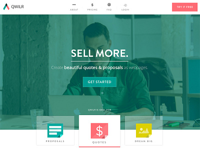 Qwilr - Product Homepage