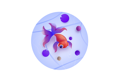 fish design illustration ui