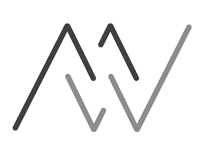 MW - Monogram 1 branding illustrator logo monogram vector