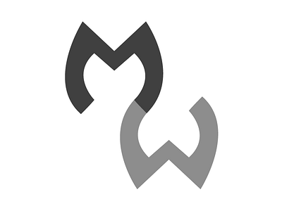 MW - Monogram 3 branding illustrator logo monogram portfolio