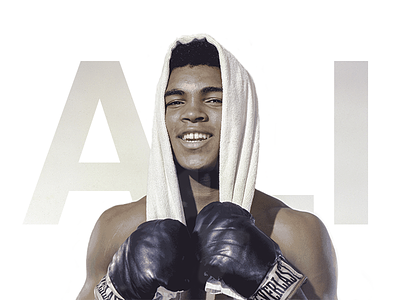 Remembering Muhammad Ali 2d design masking muhammad ali photoshop sport sports type typography