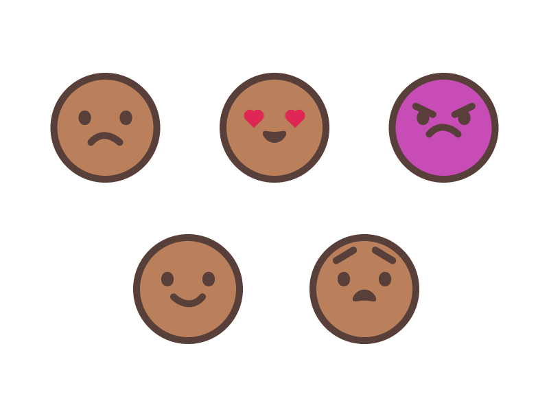 Emoticons smiley icons illustration