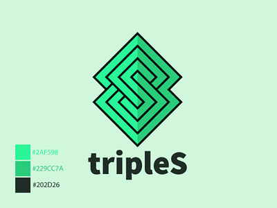 tripleS - Logo Design app business design logo logodesign minimalist startup ui ux vector