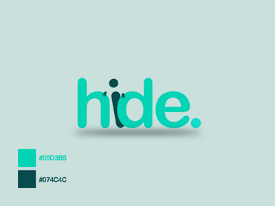 hide. - logo design 👋 android app appstore brand branding design ios ix logo playstore ui vector vpn website