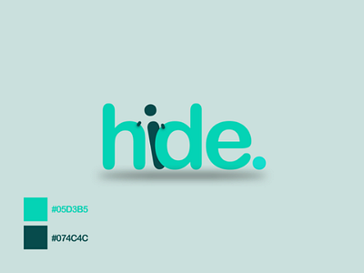 hide. - logo design 👋