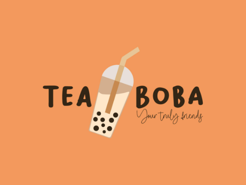 Tea Boba - logo by Aldi Wihananto on Dribbble