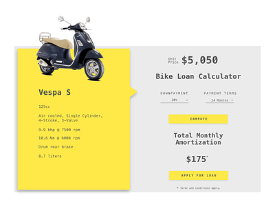 loan calculator 004 dailyui dailyui004