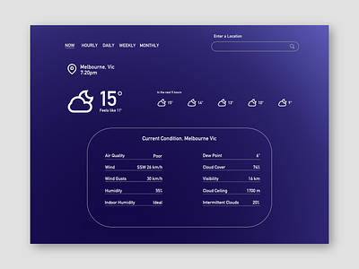 weather app dailyui dailyui037 weather app