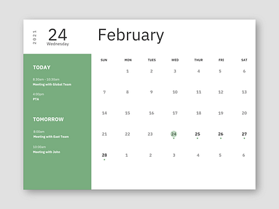 calendar calendar dailyui dailyui038