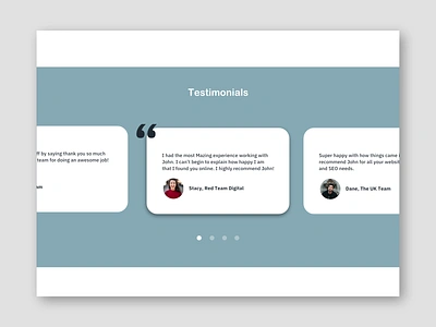 testimonials dailyui dailyui039 testimonials