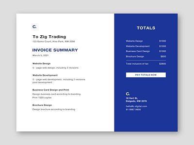 invoice dailyui dailyui046