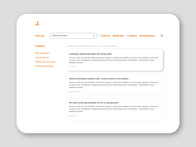 job listing dailyui dailyui050 job listing