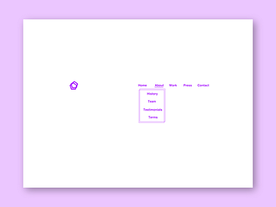 header navigation