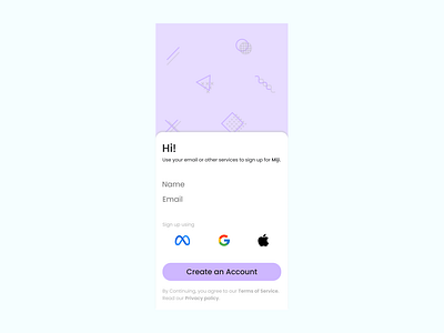 100 Day UI Challenge Day 01 - Signup Page