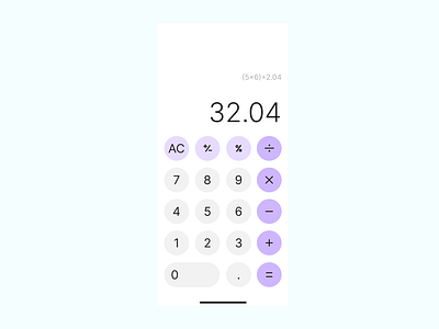 100 Day UI Challenge Day 04 - Calculator