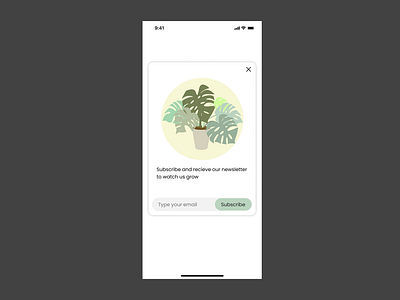 100 Day UI Challenge Day 26 - Subscribe
