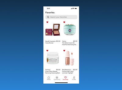 100 Day UI Challenge Day 44 - Favorites 100dayuichallenge dailyuichallenge day44 design favorites mobile ui uiuxdesign ux