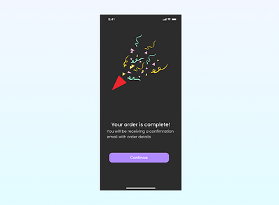 100 Day UI Challenge Day 54 - Confirmation 100dayuichallenge confirmation dailyuichallenge day54 design mobile ui uiuxdesign ux