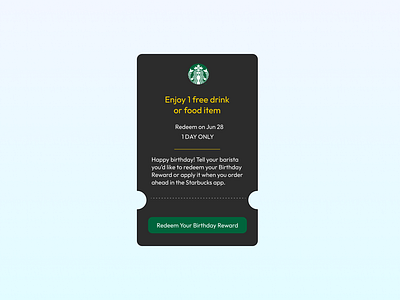 100 Day UI Challenge Day 61 - Redeem Coupon