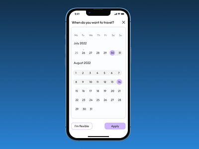 Daily UI Challenge Day 80 - Date Picker